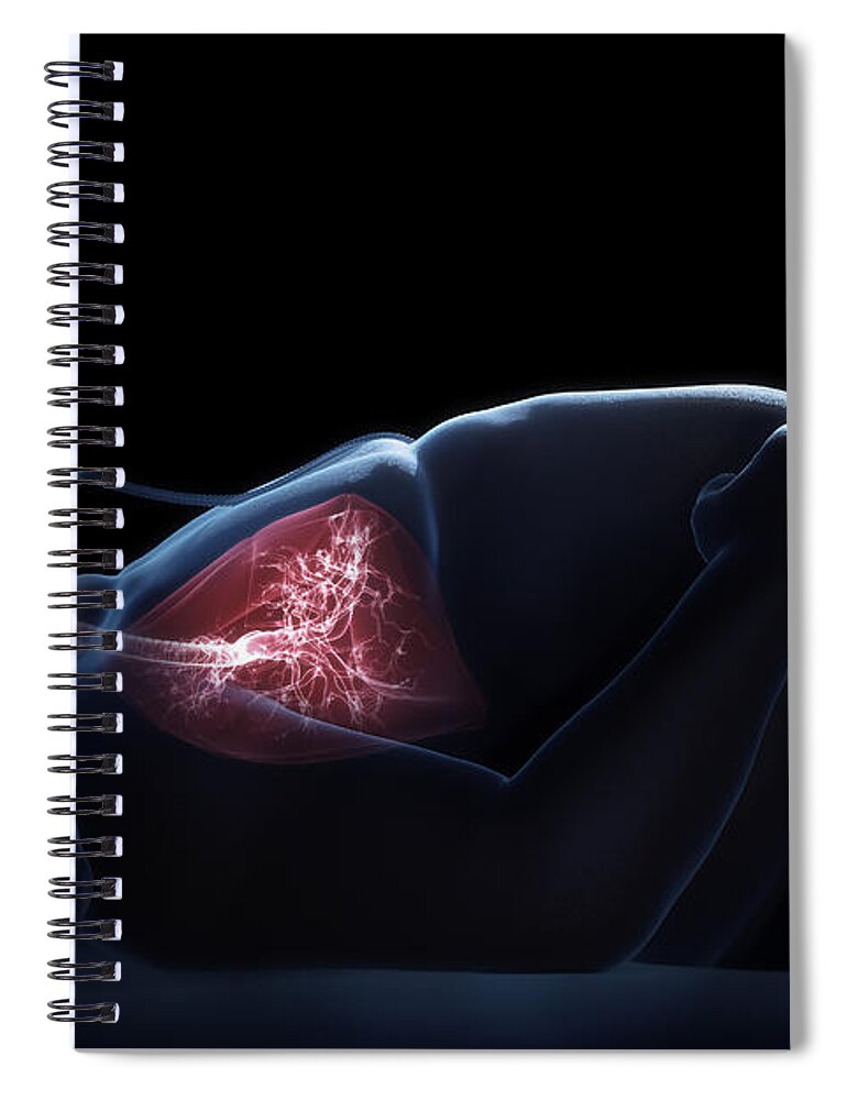Problematic Spiral Notebook featuring the photograph Sleep Apnea #1 by Science Picture Co