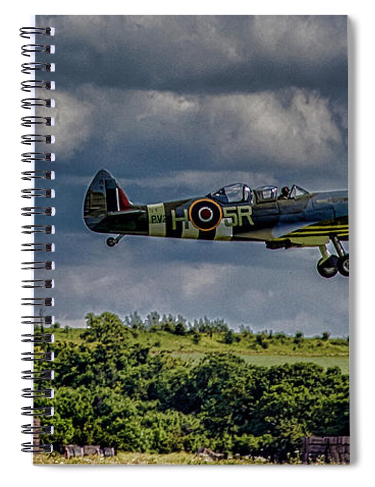 Spitfire Spiral Notebook featuring the photograph Spitfire #1 by Martin Newman