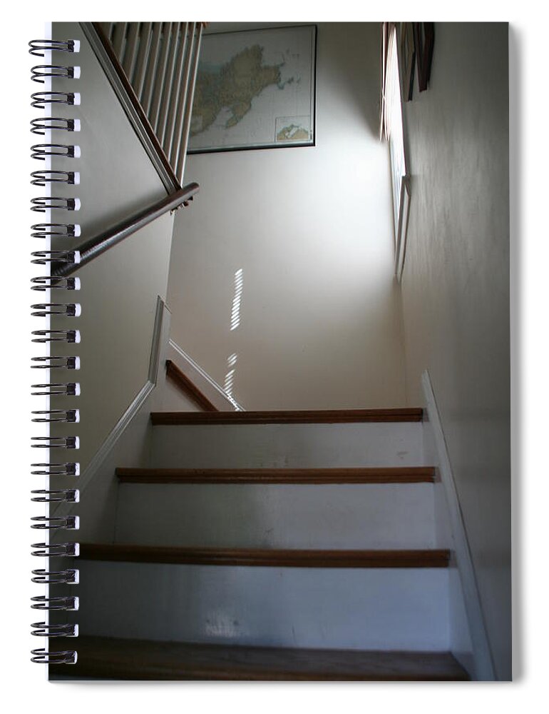 Interior Spiral Notebook featuring the photograph Stairs #1 by David S Reynolds