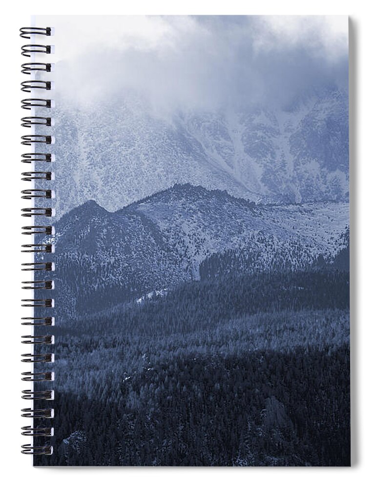 Colorado Spiral Notebook featuring the photograph Stormy Peak #1 by Steven Krull