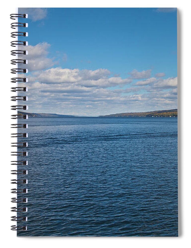 Seneca Lake Spiral Notebook featuring the photograph The Lake #1 by William Norton
