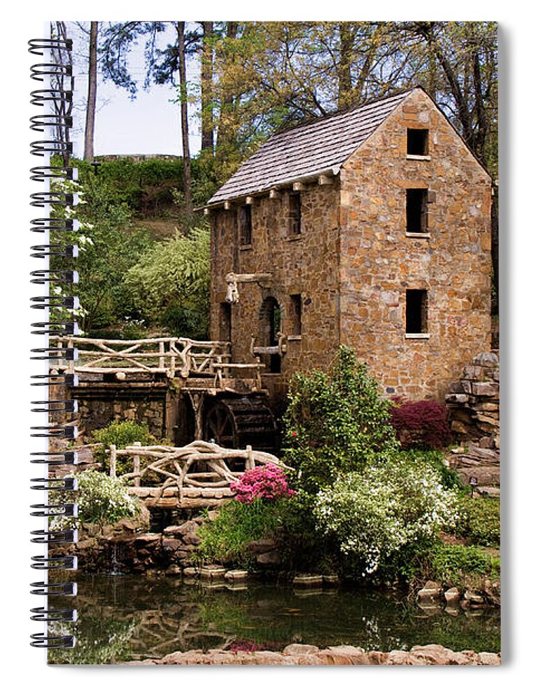 Ar Spiral Notebook featuring the photograph The Old Mill by Lana Trussell