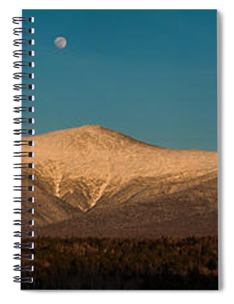 Mount Clay Spiral Notebook featuring the photograph The Presidential Range White Mountains New Hampshire #1 by Brenda Jacobs
