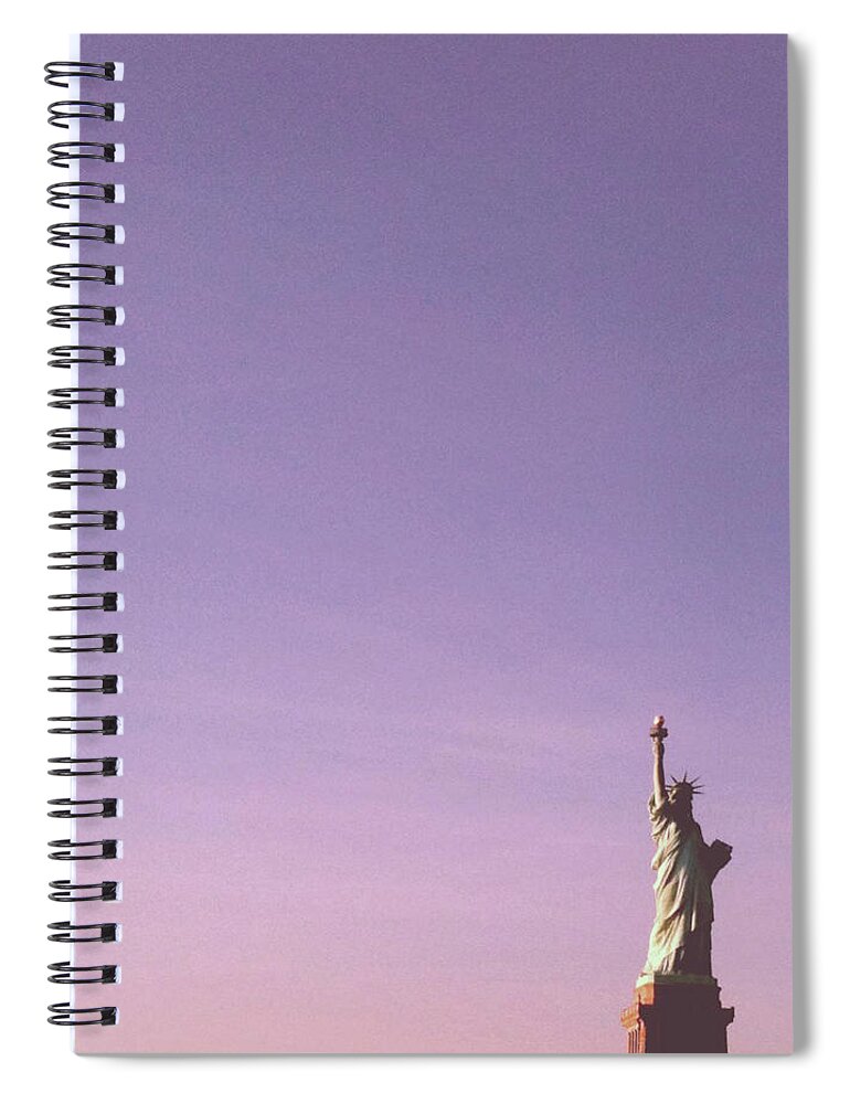 Statue Spiral Notebook featuring the photograph The Statue Of Liberty #1 by Lasse Kristensen