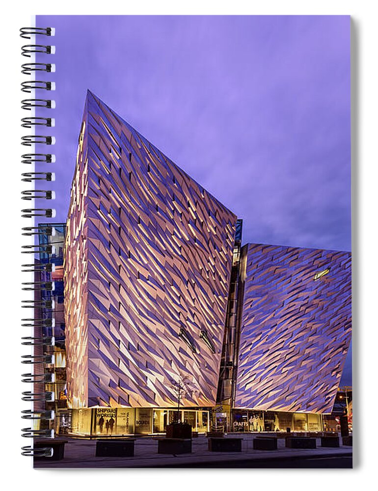 Titanic Spiral Notebook featuring the photograph Unsinkable #1 by Evelina Kremsdorf