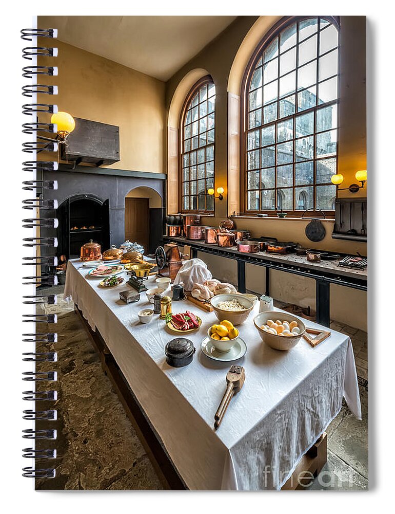 British Spiral Notebook featuring the photograph Victorian kitchen #3 by Adrian Evans