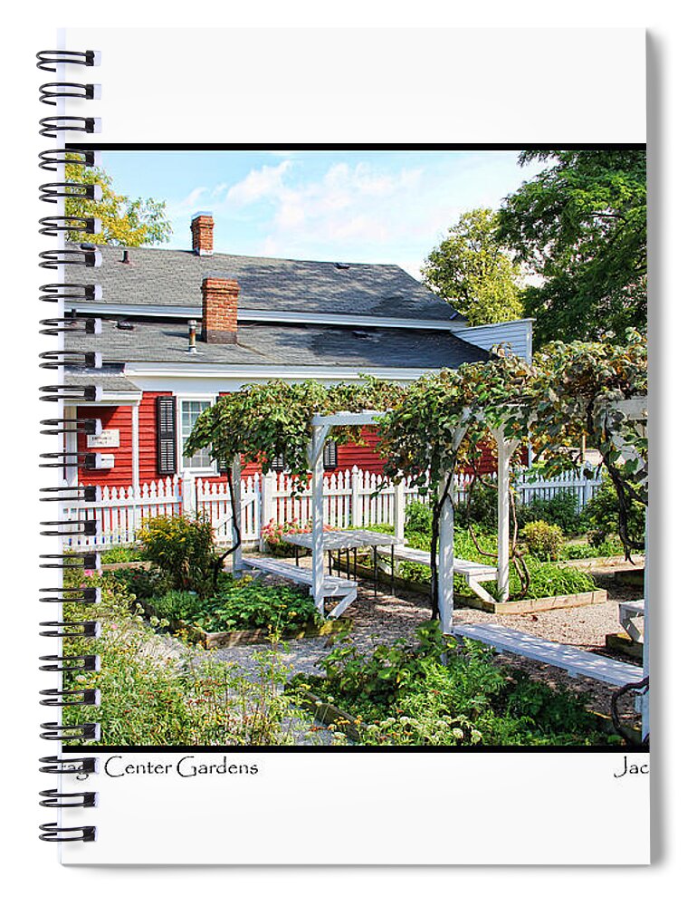 Wolcott House Spiral Notebook featuring the photograph Wolcott Heritage Center Gardens 2626 #1 by Jack Schultz