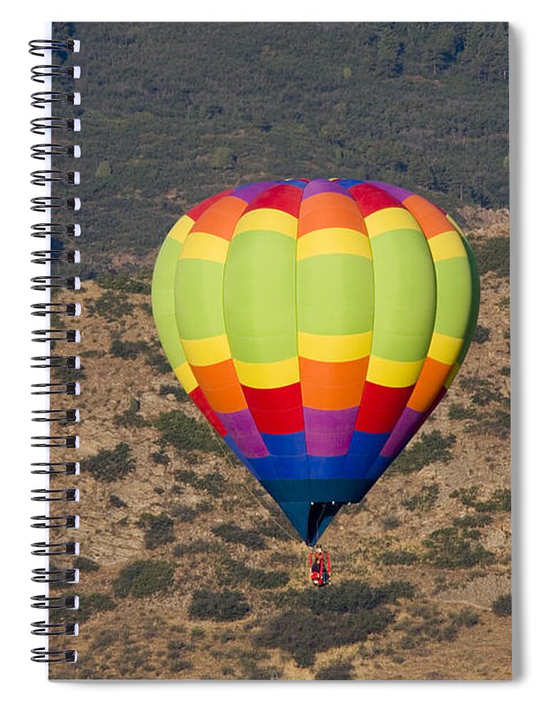 Hot Air Balloons Spiral Notebook featuring the photograph Rocky Mountain Balloon Festival #10 by Steven Krull