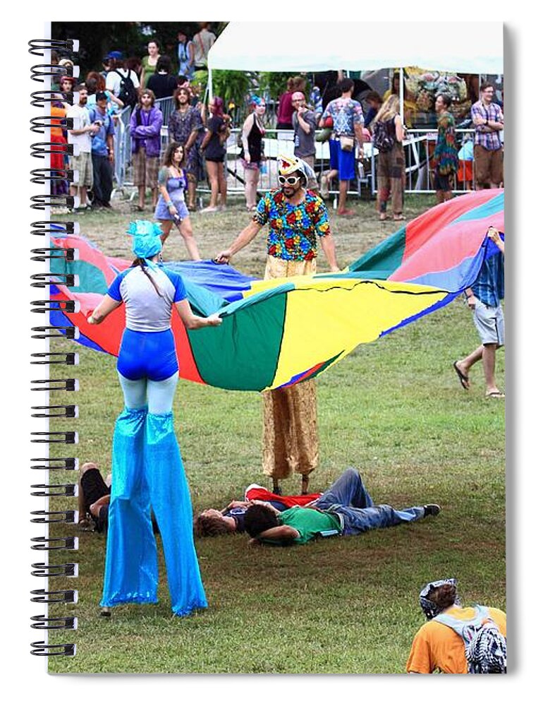 Rootwire Music And Arts Festival 2k13 Spiral Notebook featuring the photograph Rw2k13 #101 by PJQandFriends Photography