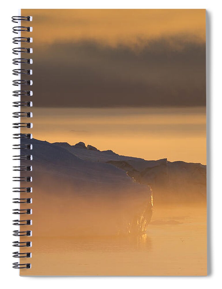 Iceberg Spiral Notebook featuring the photograph 101130p119 by Arterra Picture Library