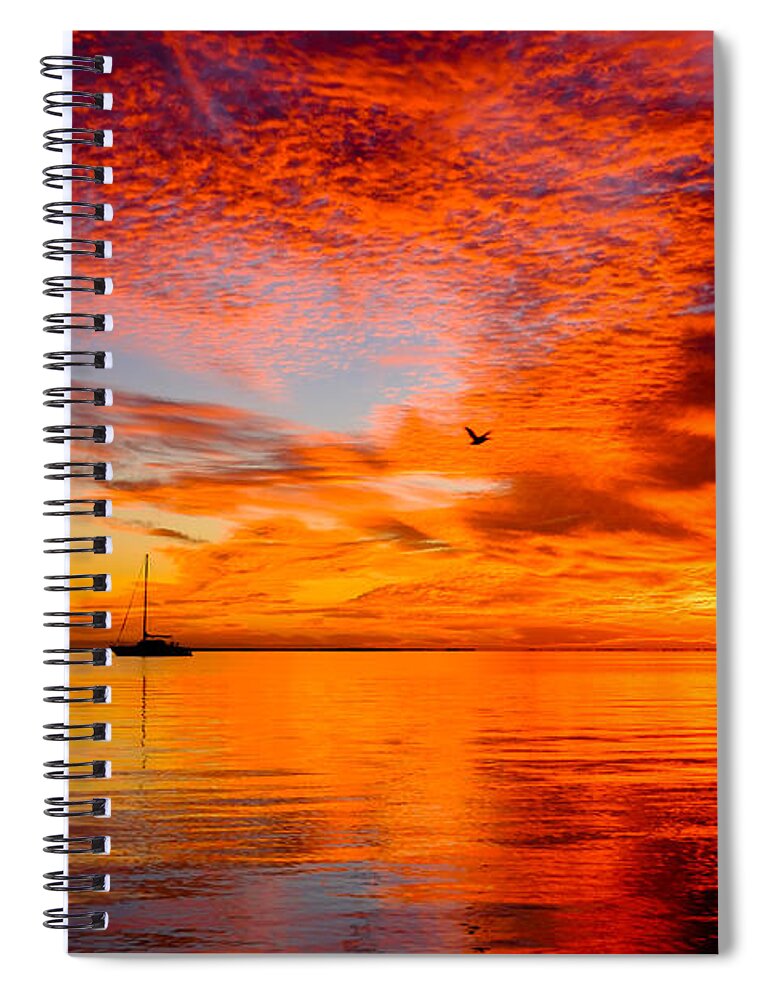 Florida Spiral Notebook featuring the photograph Florida Keys by Raul Rodriguez