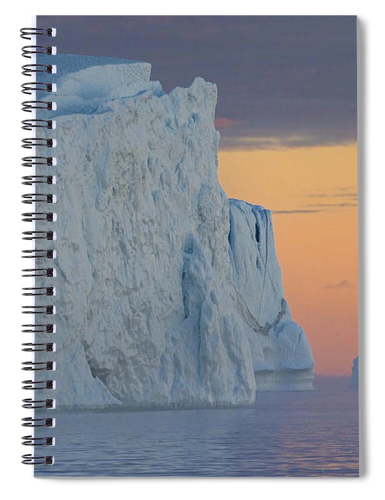 Iceberg Spiral Notebook featuring the photograph 110613p175 by Arterra Picture Library