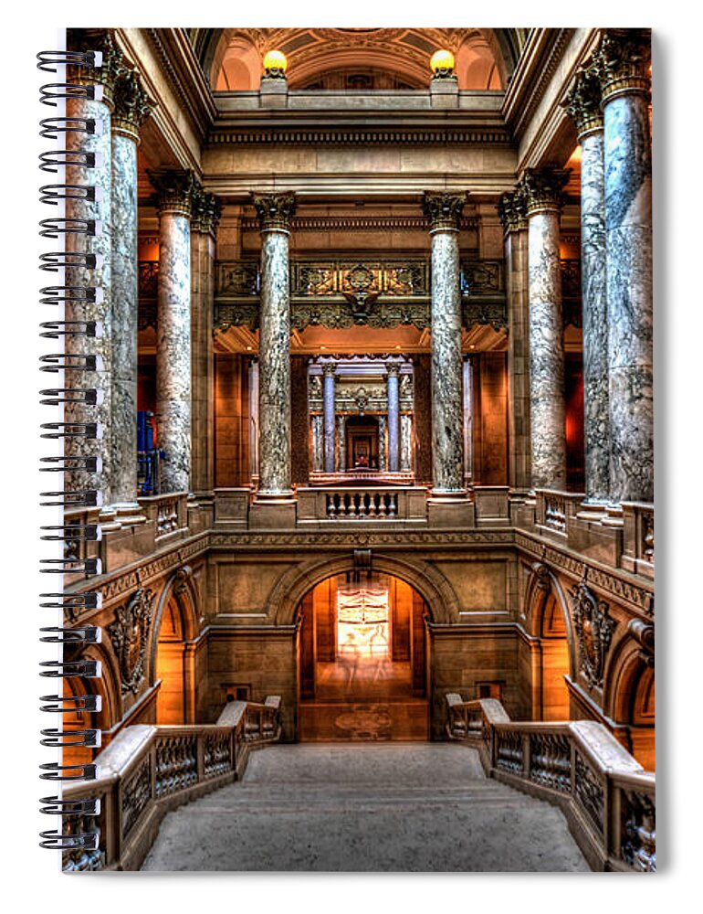 Minnesota State Capitol Spiral Notebook featuring the photograph Minnesota State Capitol #1 by Amanda Stadther