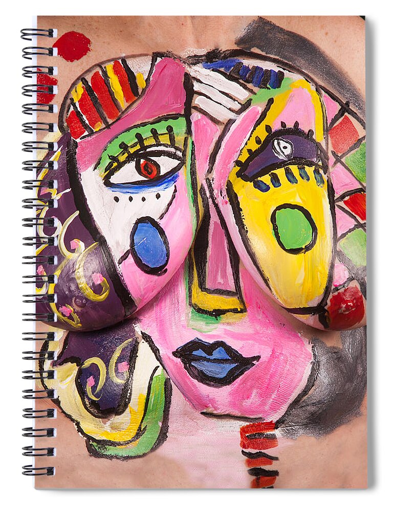 Hadassah Greater Atlanta Spiral Notebook featuring the photograph 13. Susan Proctor, Artist, 2015 by Best Strokes - Formerly Breast Strokes - Hadassah Greater Atlanta