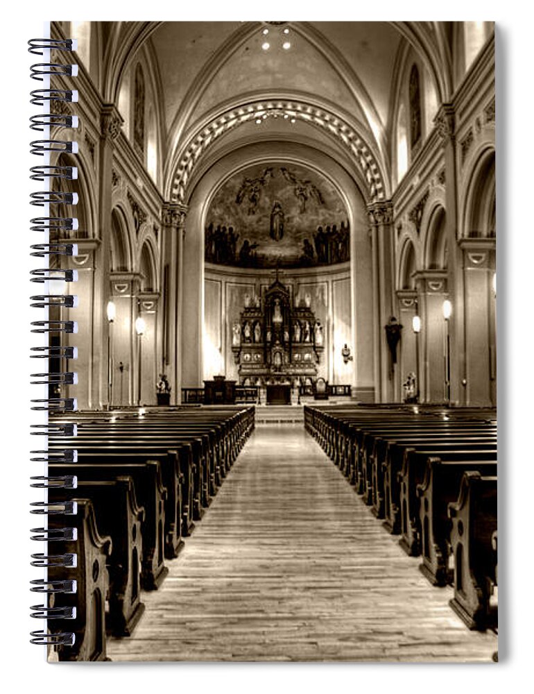 Mn Church Spiral Notebook featuring the photograph Church of the Assumption #9 by Amanda Stadther