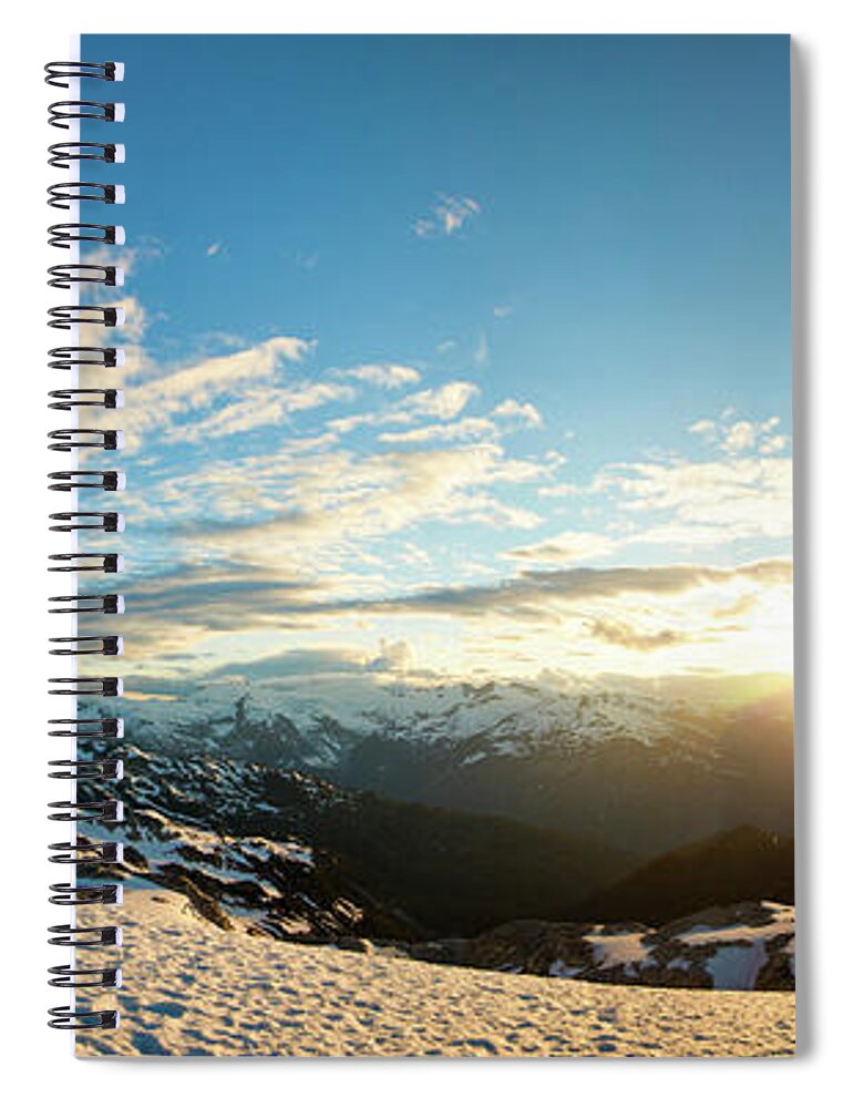 Tranquility Spiral Notebook featuring the photograph Climbing Cypress Peak #14 by Christopher Kimmel