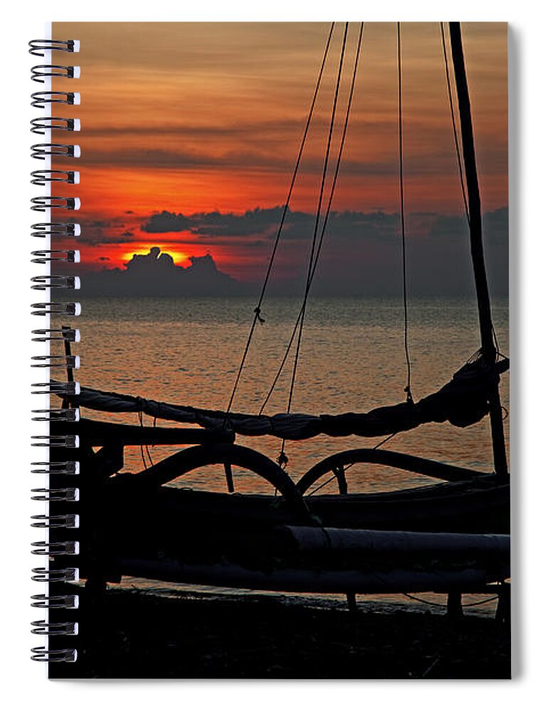 Indonesian Spiral Notebook featuring the photograph 141220p324 by Arterra Picture Library