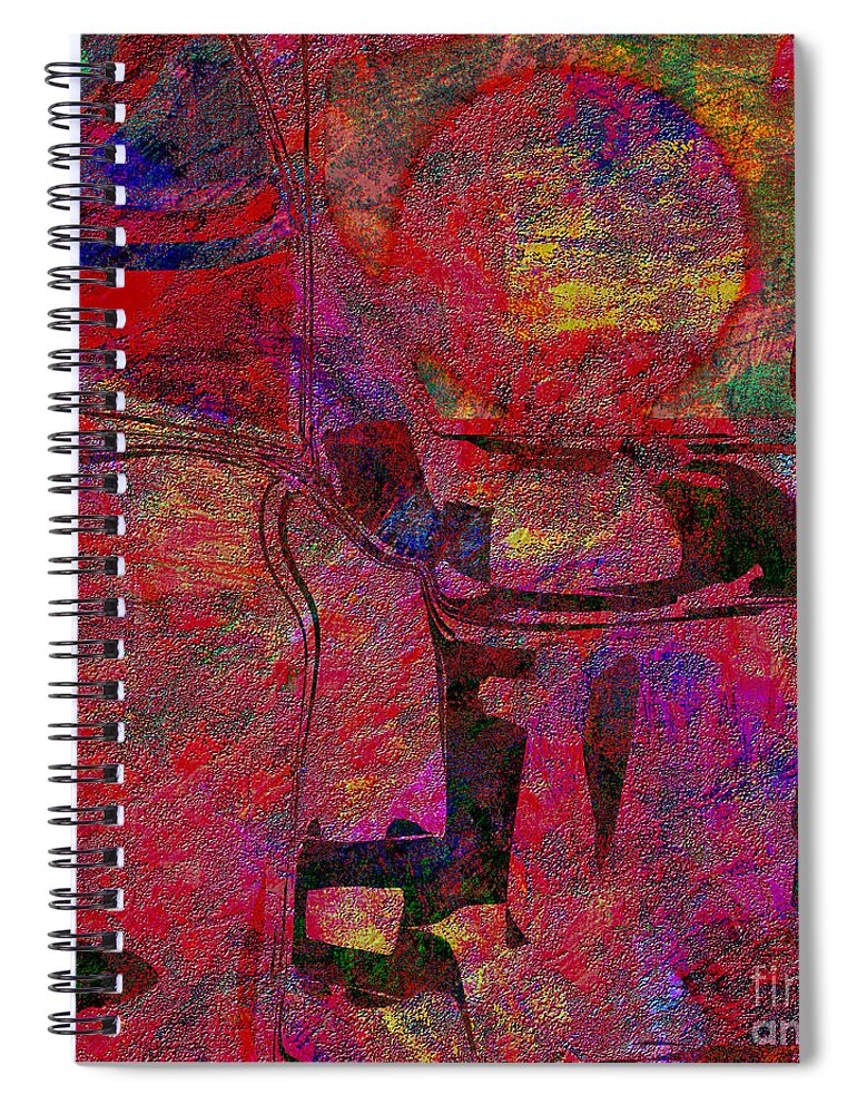 Abstract Spiral Notebook featuring the digital art 1476 Abstract Thought by Chowdary V Arikatla