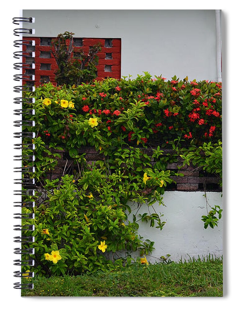 Flora Spiral Notebook featuring the photograph 15- Garden Walk by Joseph Keane