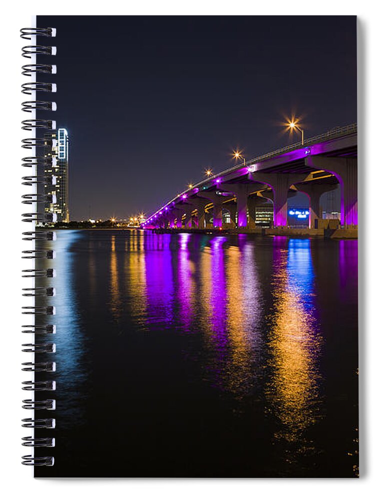 Architecture Spiral Notebook featuring the photograph Miami Downtown Skyline by Raul Rodriguez