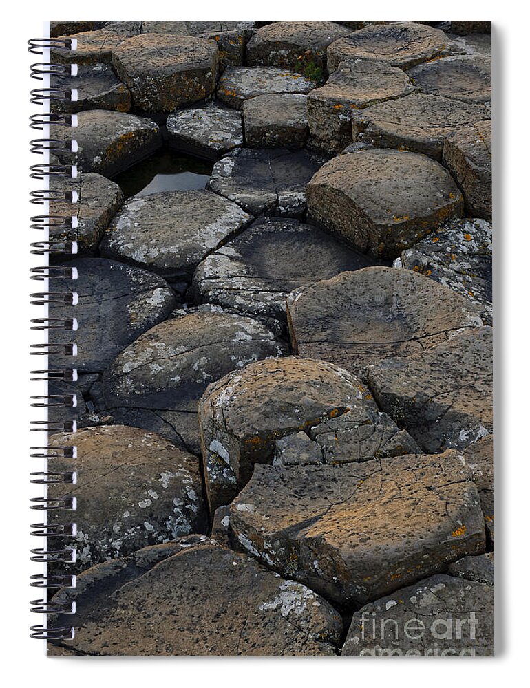 Landscape Spiral Notebook featuring the photograph The Giants Causeway #16 by John Shaw