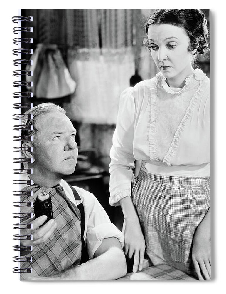 1920 Spiral Notebook featuring the photograph W.c. Fields by Granger