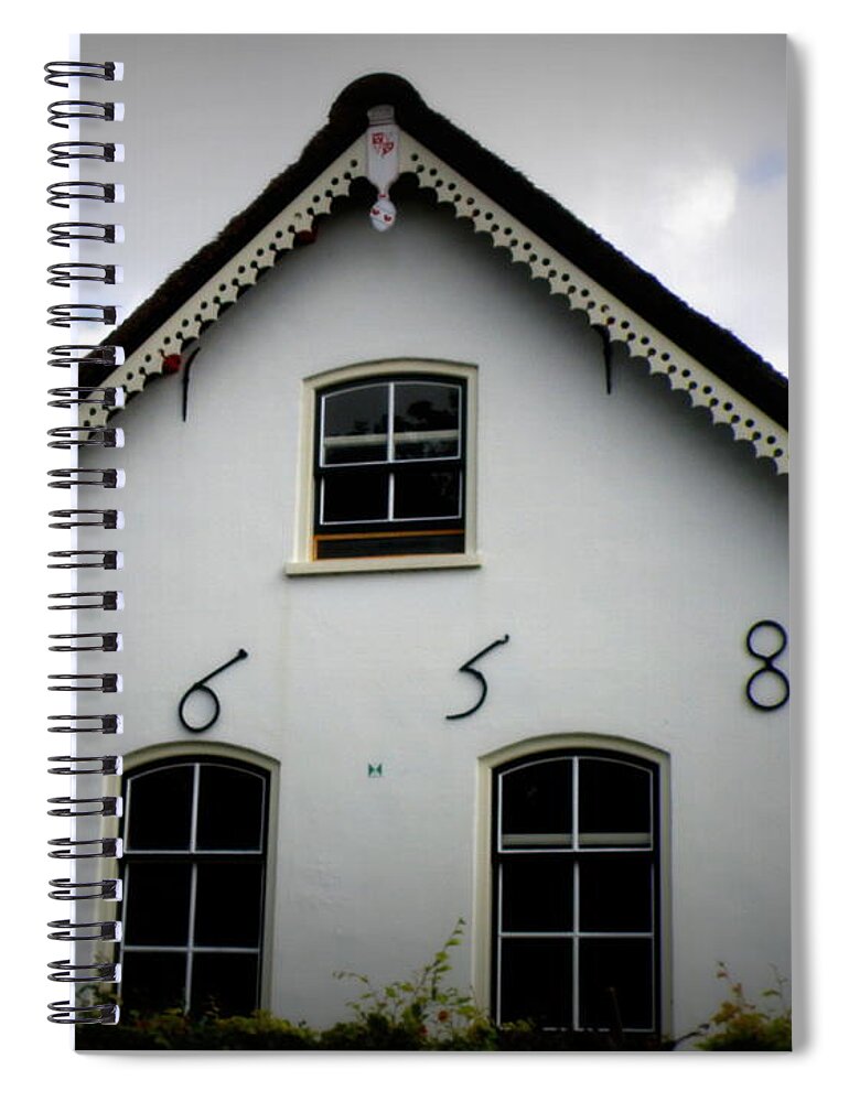 Holland Spiral Notebook featuring the photograph 1658 Dutch Farm House by Lainie Wrightson