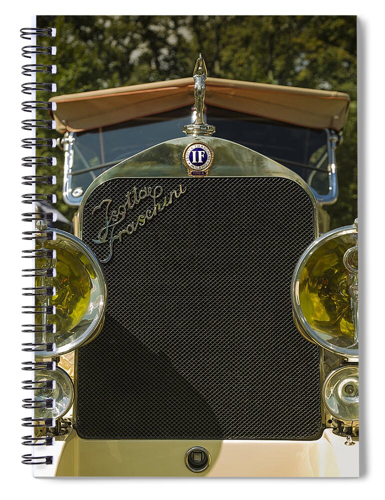 1922 Spiral Notebook featuring the photograph 1922 Isotta-Fraschini by Jack R Perry