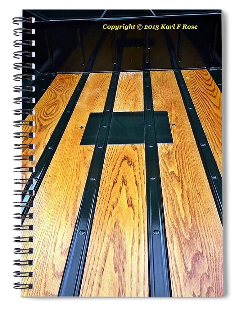 Cars Spiral Notebook featuring the photograph Old truck bed #2 by Karl Rose