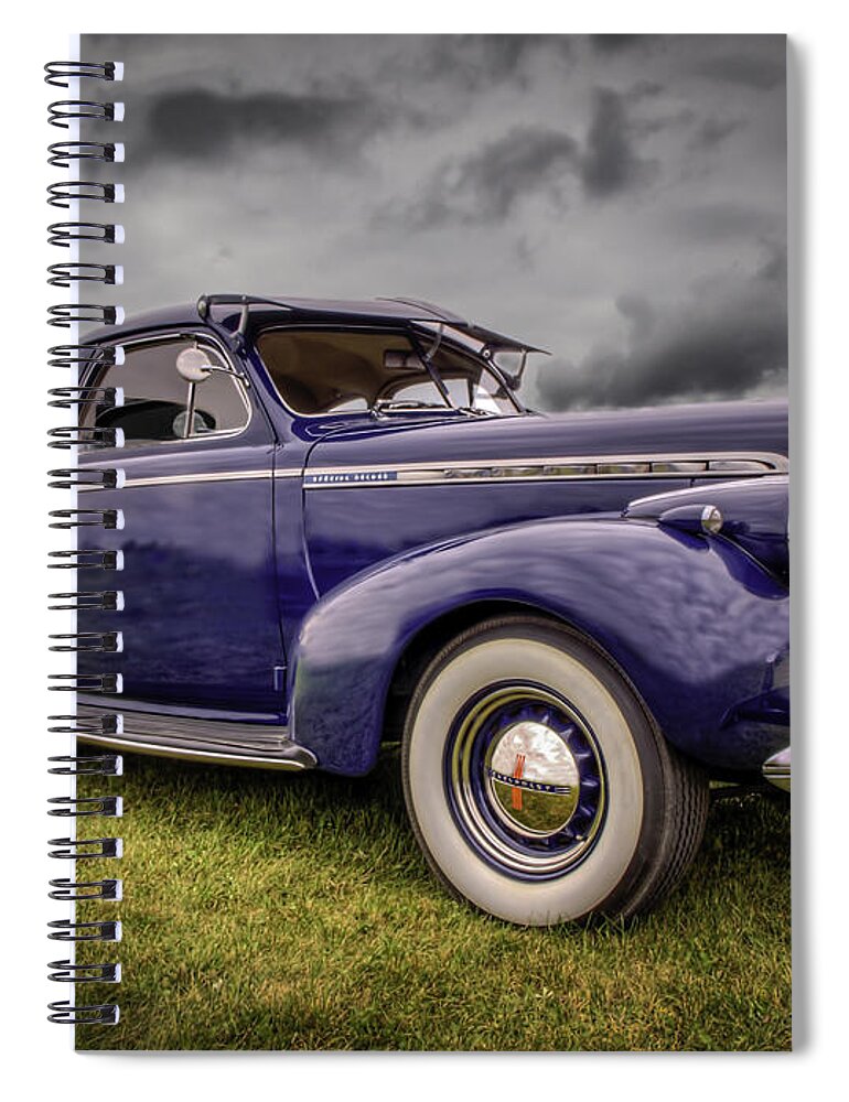 1940 Super Deluxe Chevrolet Spiral Notebook featuring the photograph 1940 Special Deluxe by Thomas Young