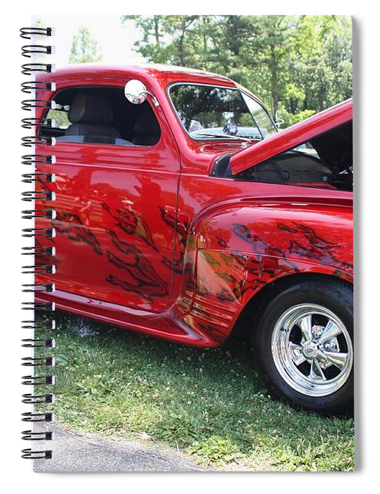 1941 Plymouth Coupe Spiral Notebook featuring the photograph 1941 Plymouth Coupe by John Telfer