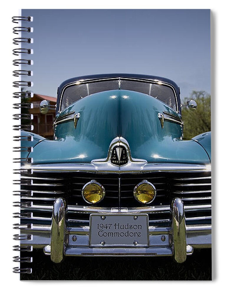 '47 Spiral Notebook featuring the photograph 1947 Hudson Commodore by Debra and Dave Vanderlaan