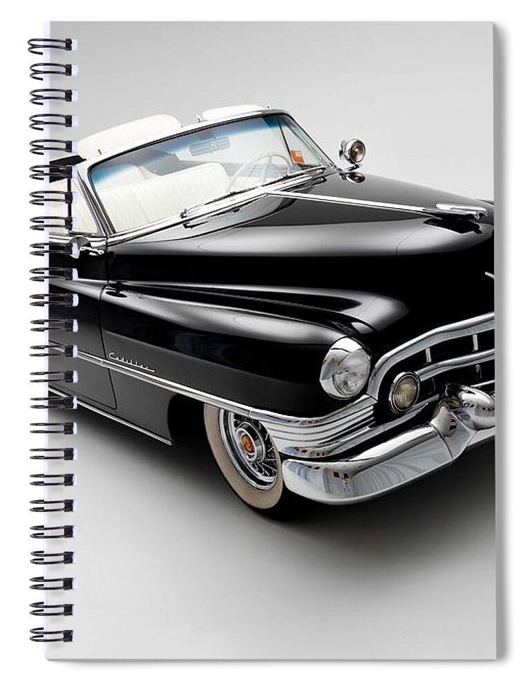 Car Spiral Notebook featuring the photograph 1950 Cadillac Convertible by Gianfranco Weiss