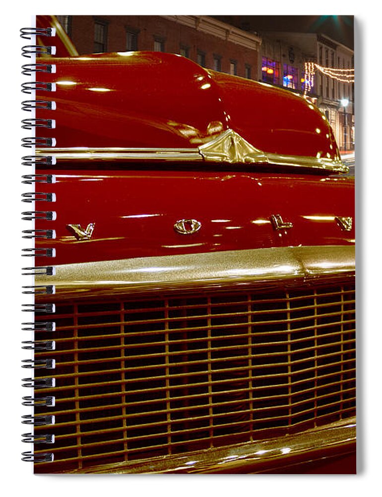 1953 Spiral Notebook featuring the photograph 1953 Volvo PV 444 by Michael Porchik