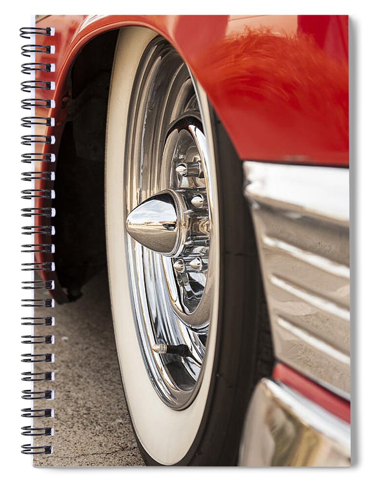 Classic Car Spiral Notebook featuring the photograph 1956 Chevy Custom by Todd Aaron