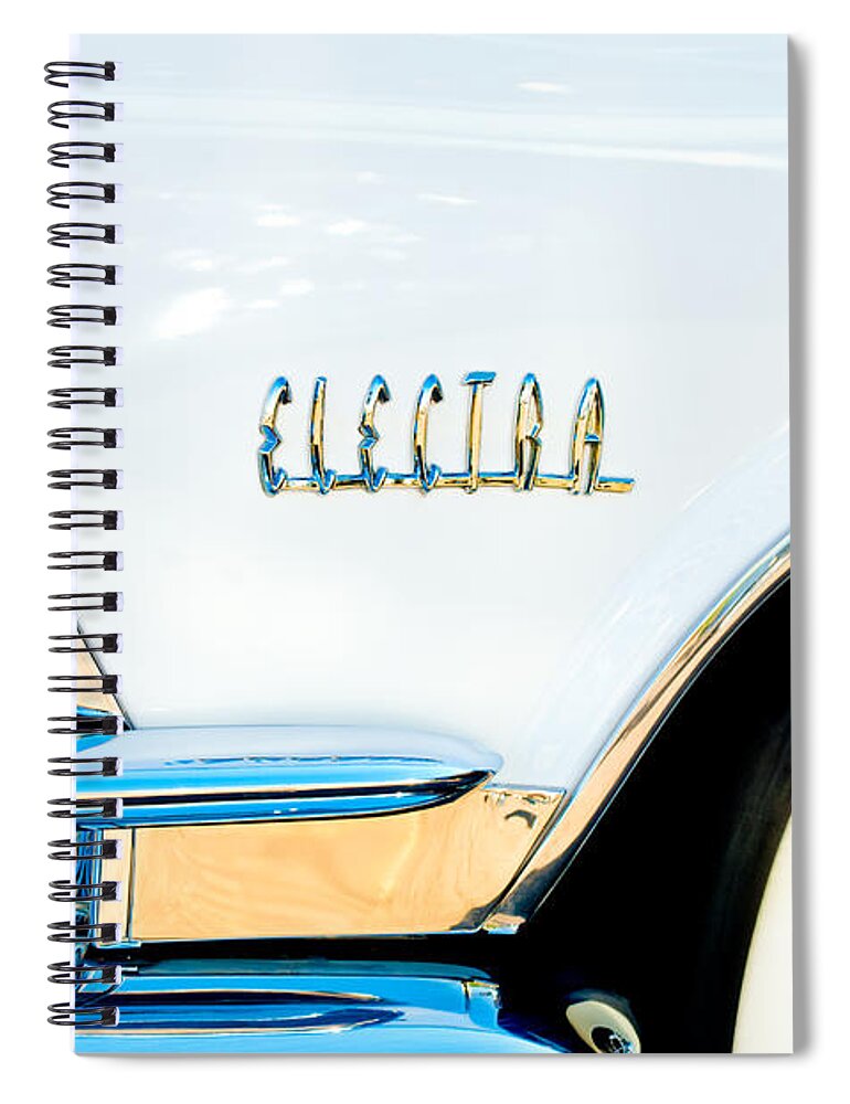 1959 Buick Electra Emblem Spiral Notebook featuring the photograph 1959 Buick Electra Emblem by Jill Reger