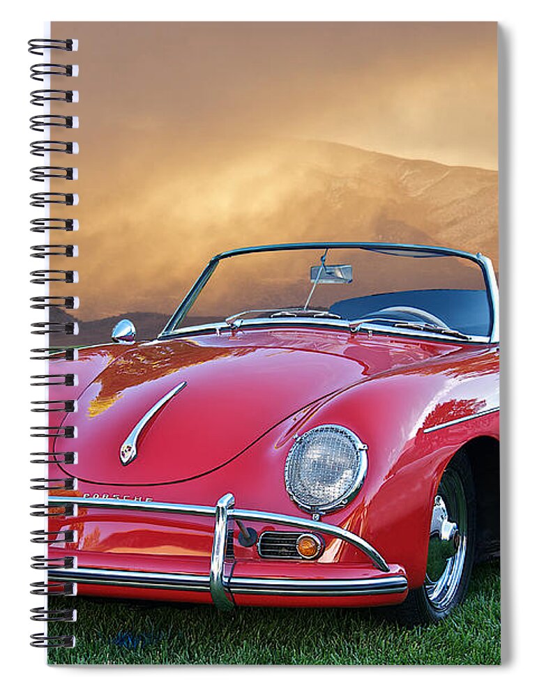 Auto Spiral Notebook featuring the photograph 1959 Porsche 356 Cabriolet by Dave Koontz