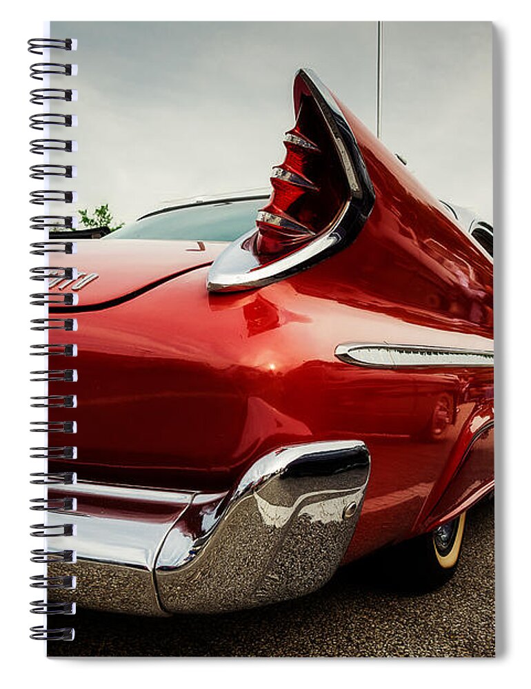 Chrysler Spiral Notebook featuring the photograph 1960 Desoto Fireflite Three Quarter Rear by Jon Woodhams