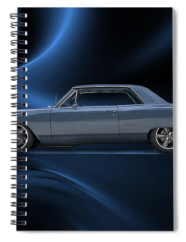 Alloy Spiral Notebook featuring the photograph 1965 Chevelle SS XI by Dave Koontz