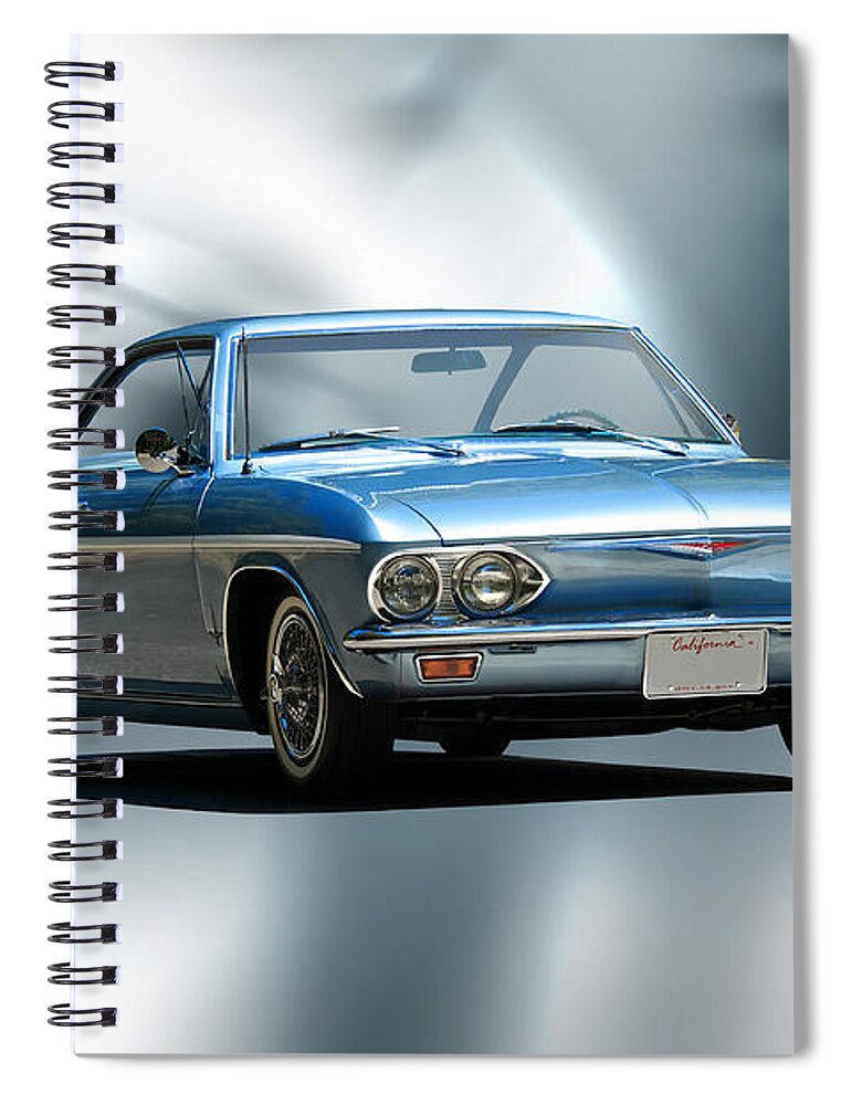 Auto Spiral Notebook featuring the photograph 1965 Chevrolet Corvair I by Dave Koontz