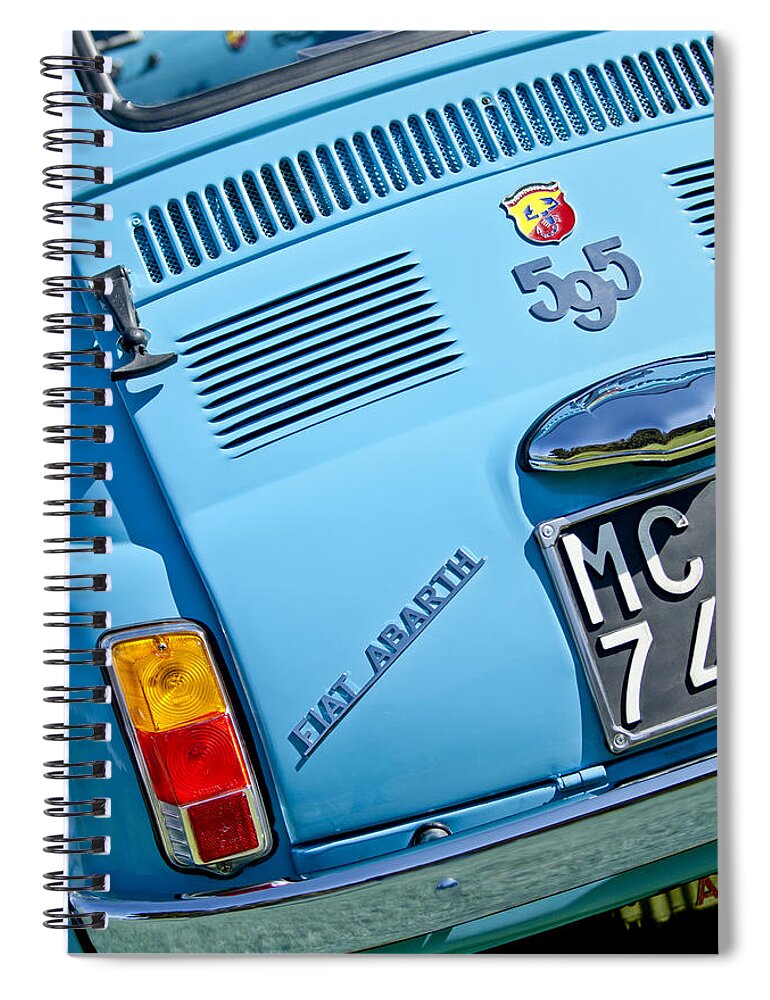 1965 Fiat Spiral Notebook featuring the photograph 1965 Fiat Taillight by Jill Reger