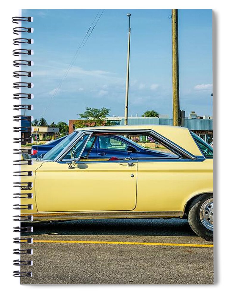 Bolton Spiral Notebook featuring the photograph 1965 Plymouth Satellite by Steve Harrington