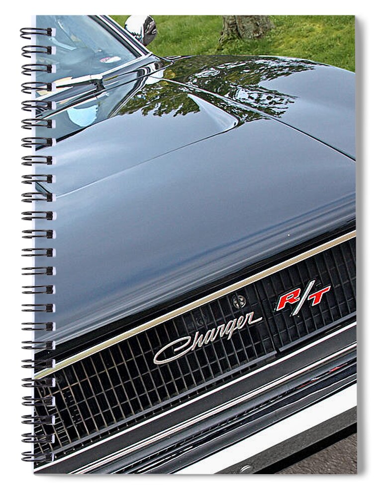 Dodge Spiral Notebook featuring the photograph 1968 Dodge Charger by Gill Billington