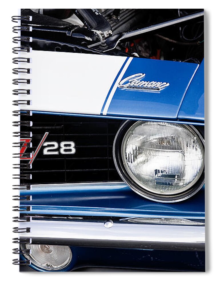 Camaro Spiral Notebook featuring the photograph 1969 Z28 Camaro Real Muscle Car by Rich Franco