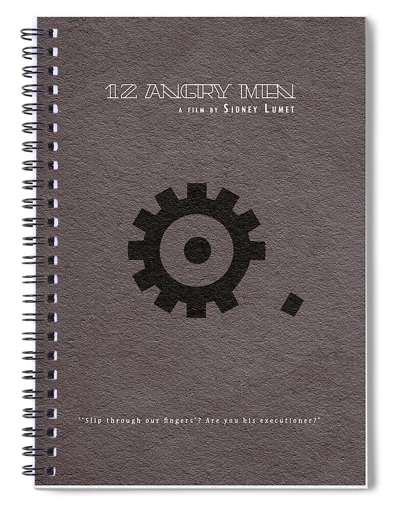 12 Angry Men Spiral Notebook featuring the digital art 12 Angry Men #2 by Inspirowl Design