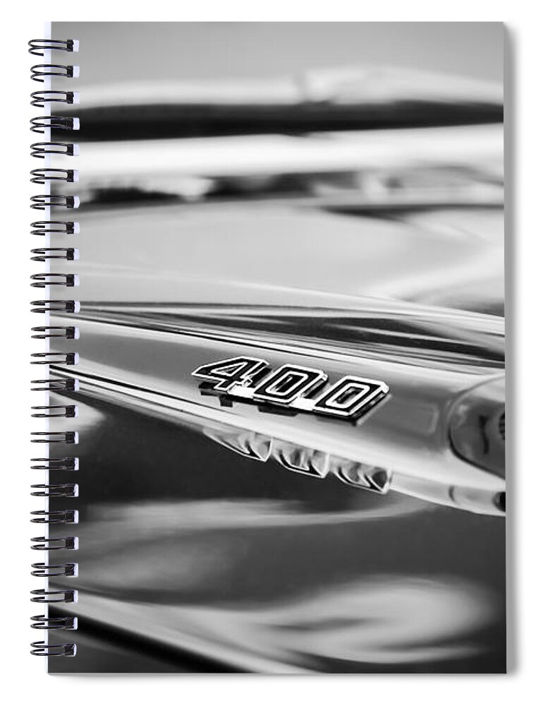 1966 Pontiac Gto Hood Emblem Spiral Notebook featuring the photograph 1966 Pontiac GTO Hood Emblem #2 by Jill Reger