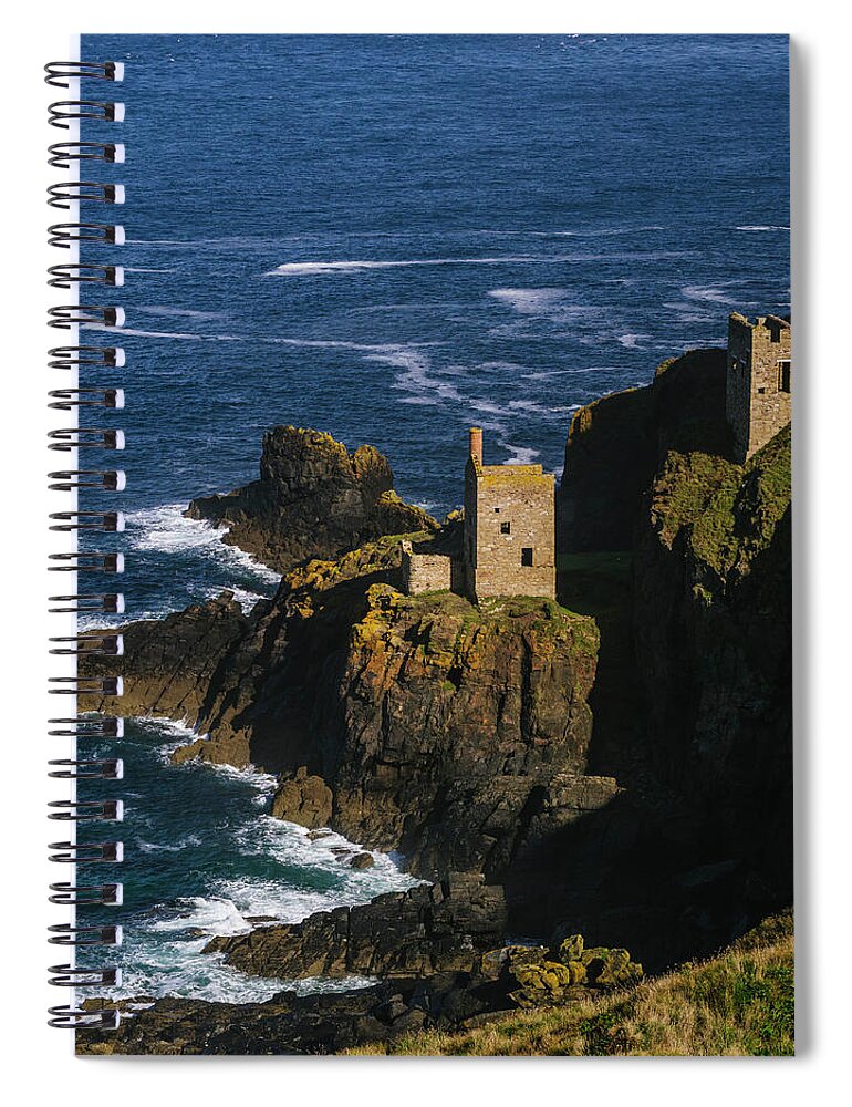 Scenics Spiral Notebook featuring the photograph Abandoned Tin Mines Near Bottalack #2 by Doug Armand