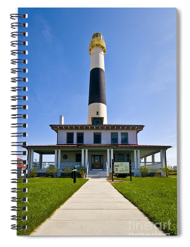 Absecon Lighthouse Spiral Notebook featuring the photograph Absecon Lighthouse by Anthony Sacco