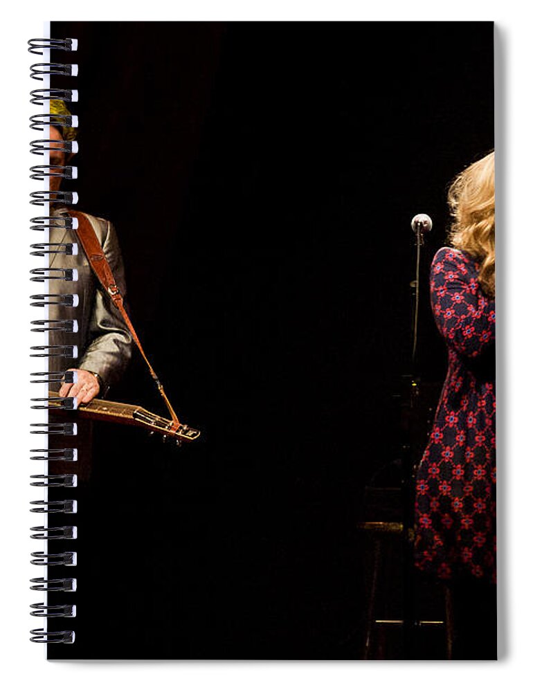  Spiral Notebook featuring the photograph Alison Krauss by Michael Dorn