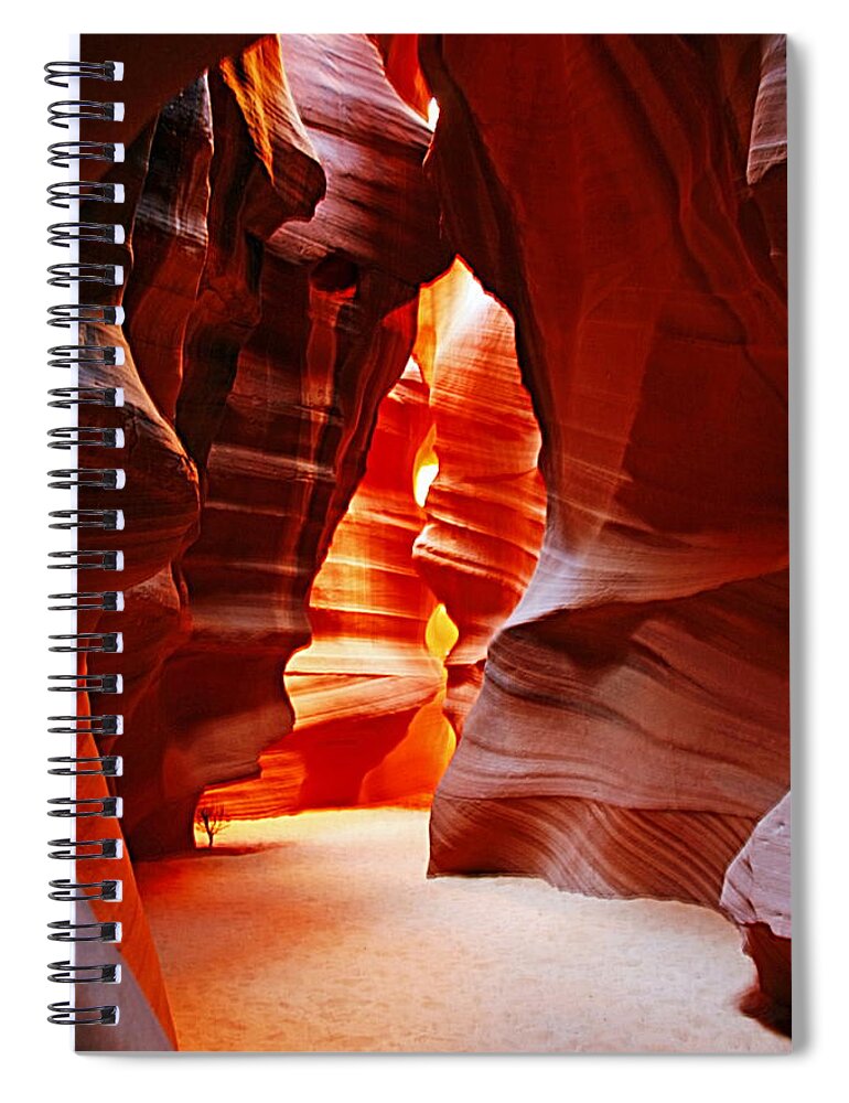 Arizona Spiral Notebook featuring the photograph Antelope Canyon by Aidan Moran